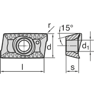 Wendeschneidplatte ADKX 090308-SR-TR HC4640